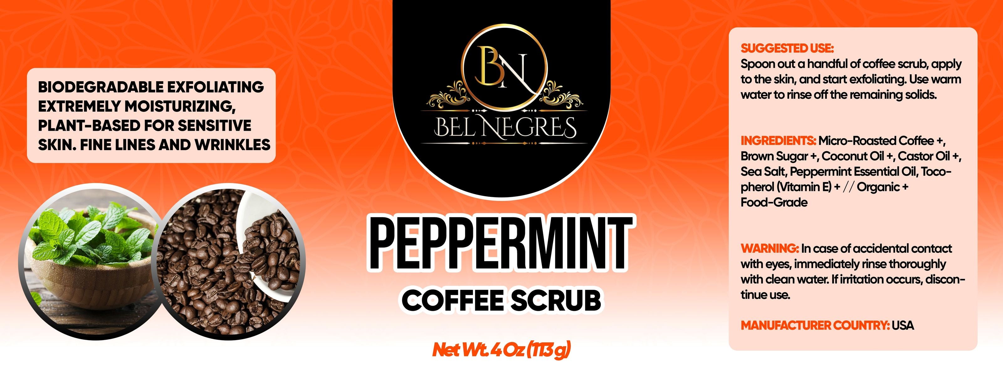 Peppermint Coffee Scrub